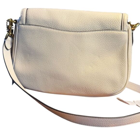 Coach Small Pebbled Leather Shoulder Bag with Gold Hardware - Picture 11 of 16